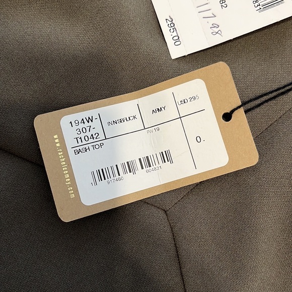 NWT Rachel Comey Bash top in army green - Picture 4 of 12
